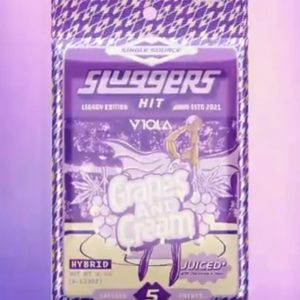 Sluggers Hit Grapes And Cream 3.5g 5pk